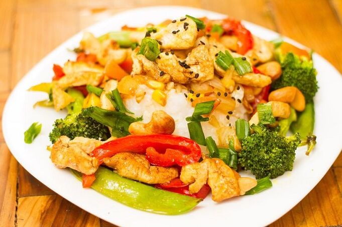 chicken fillet with vegetables to lose weight
